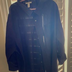 Essentials Men's Dress Shirt, Black 22” neck